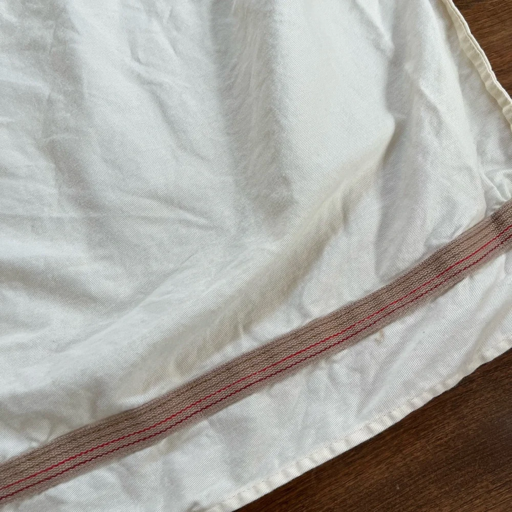 Dockers brand twin sized bed skirt box spring cover cream colored